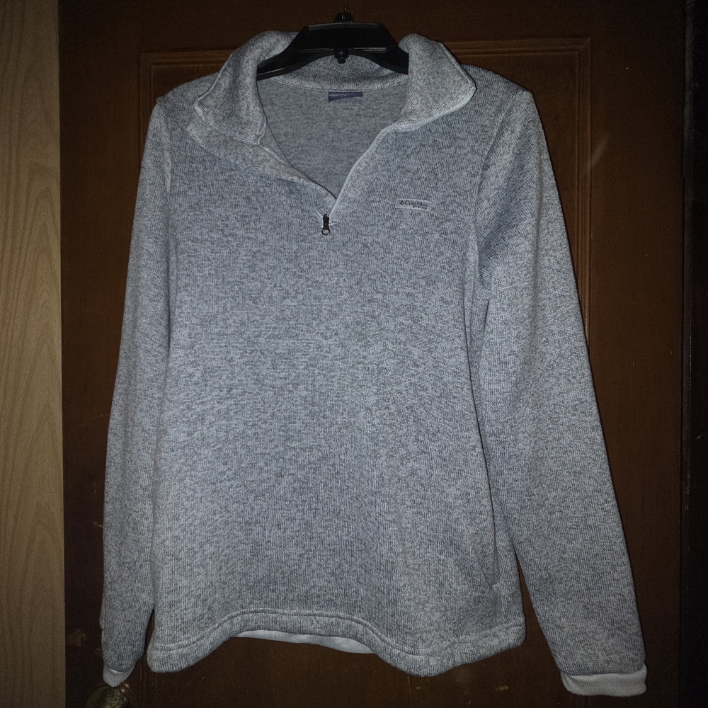 Gray Quarter-Zip Pullover